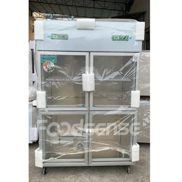 commercial double 2 door fridge and freezer refrigerators